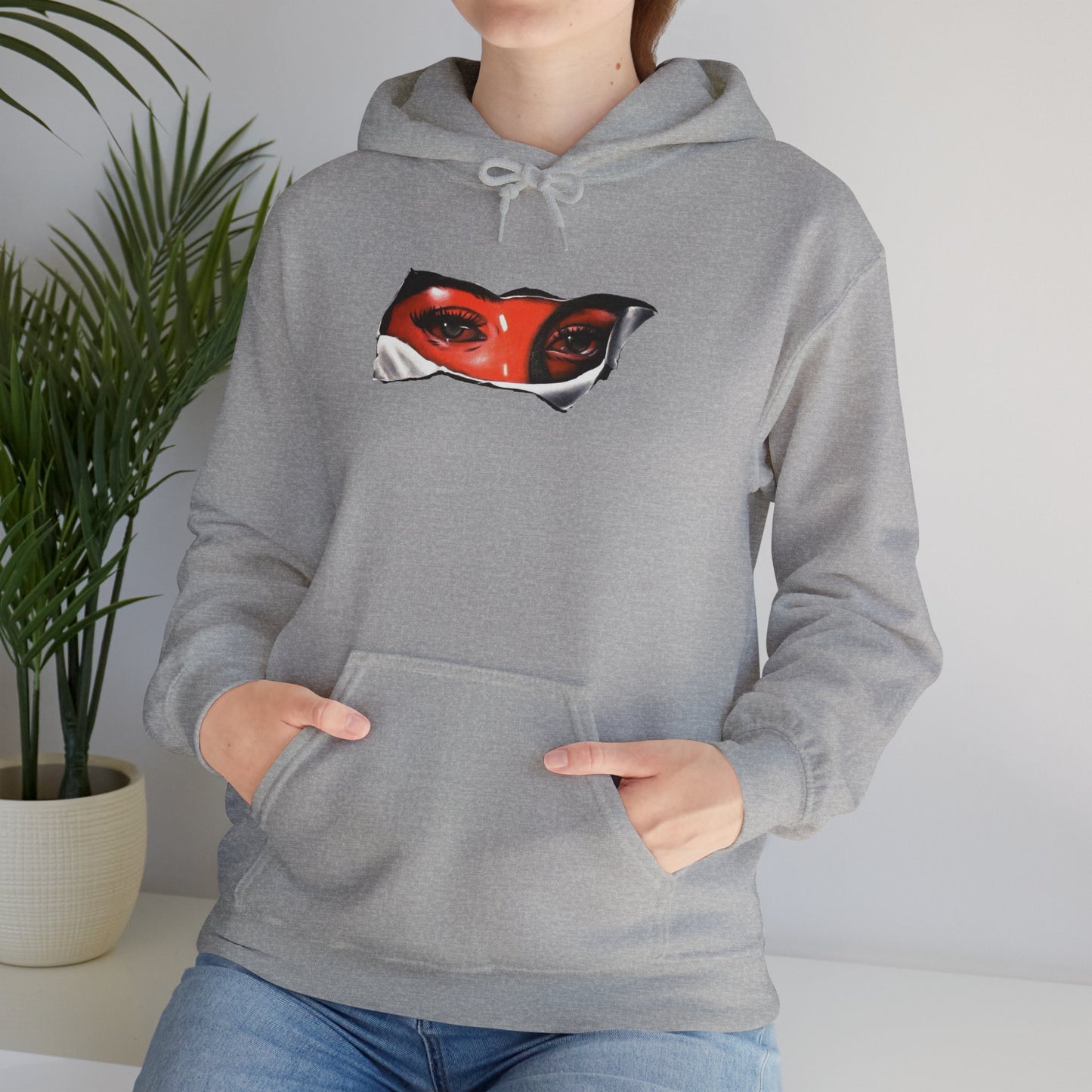Unisex Heavy Blend Hoodie with Eye for Eye- Design - 100% Quality