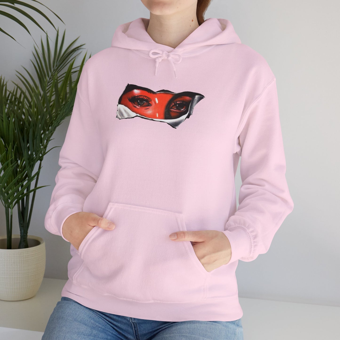 Unisex Heavy Blend Hoodie with Eye for Eye- Design - 100% Quality