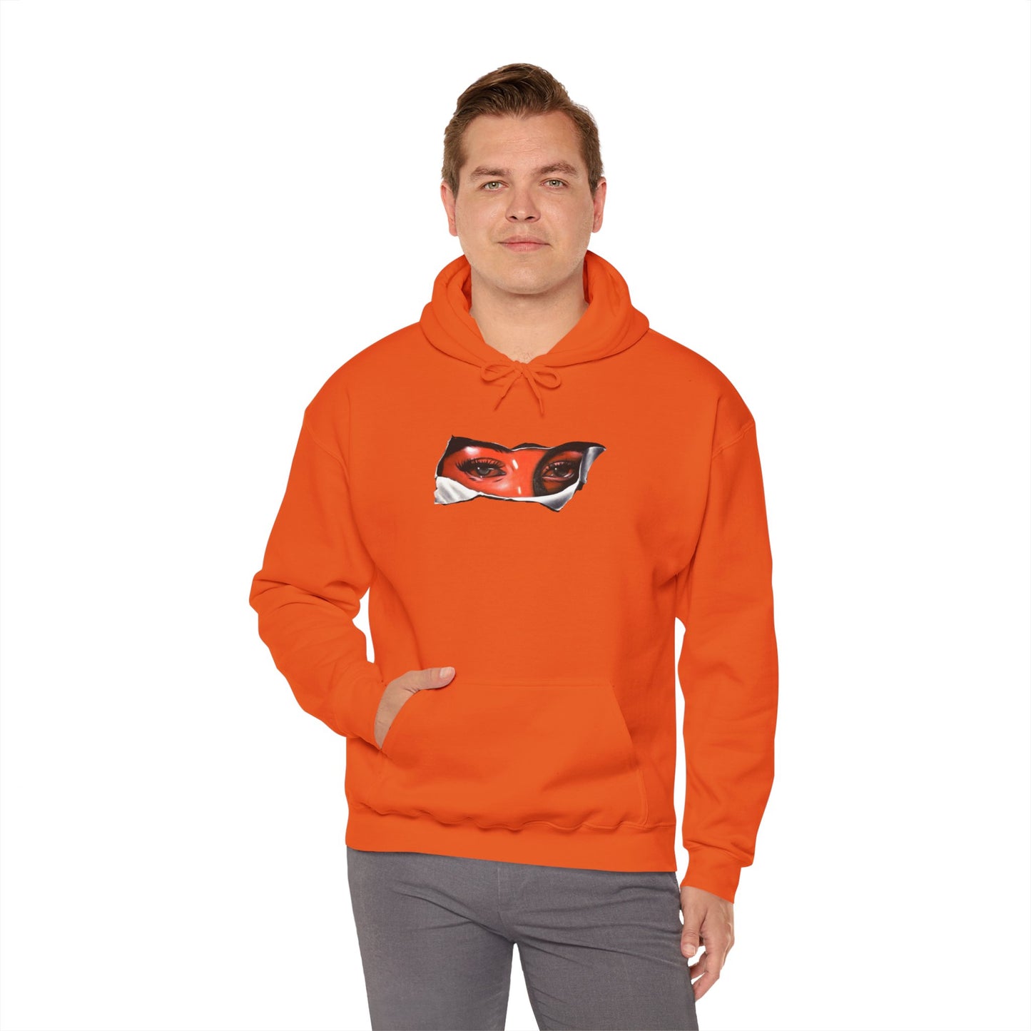 Unisex Heavy Blend Hoodie with Eye for Eye- Design - 100% Quality