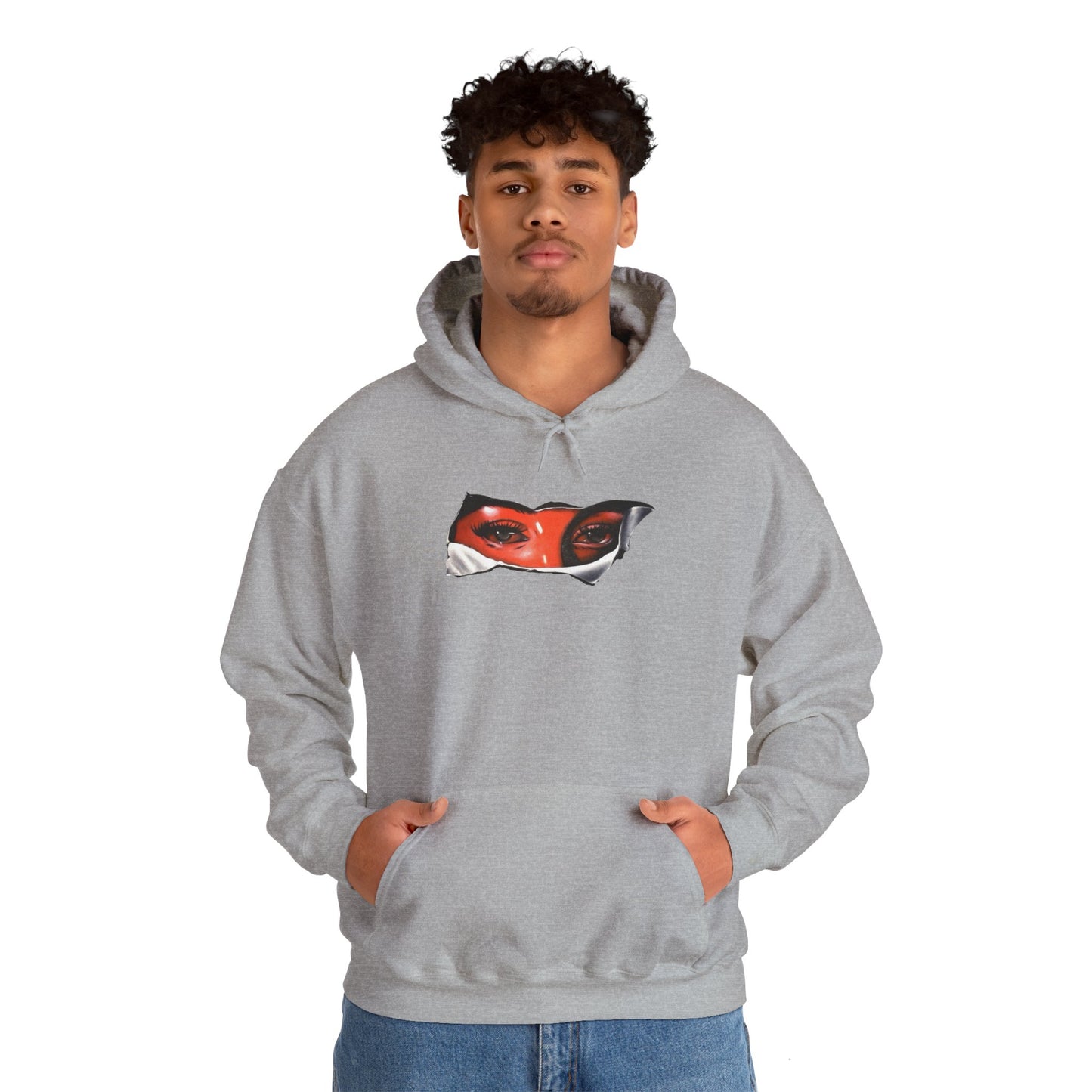 Unisex Heavy Blend Hoodie with Eye for Eye- Design - 100% Quality