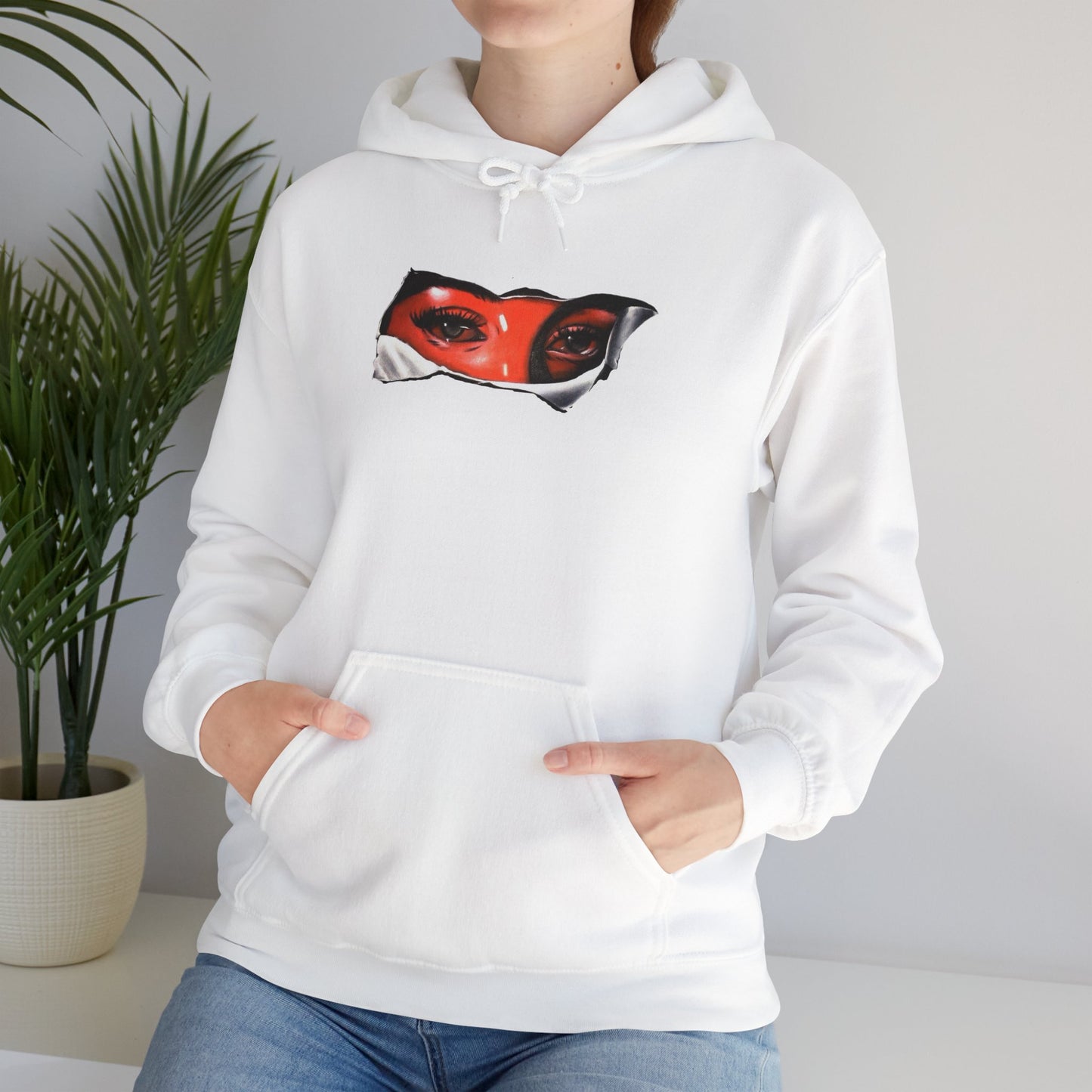 Unisex Heavy Blend Hoodie with Eye for Eye- Design - 100% Quality