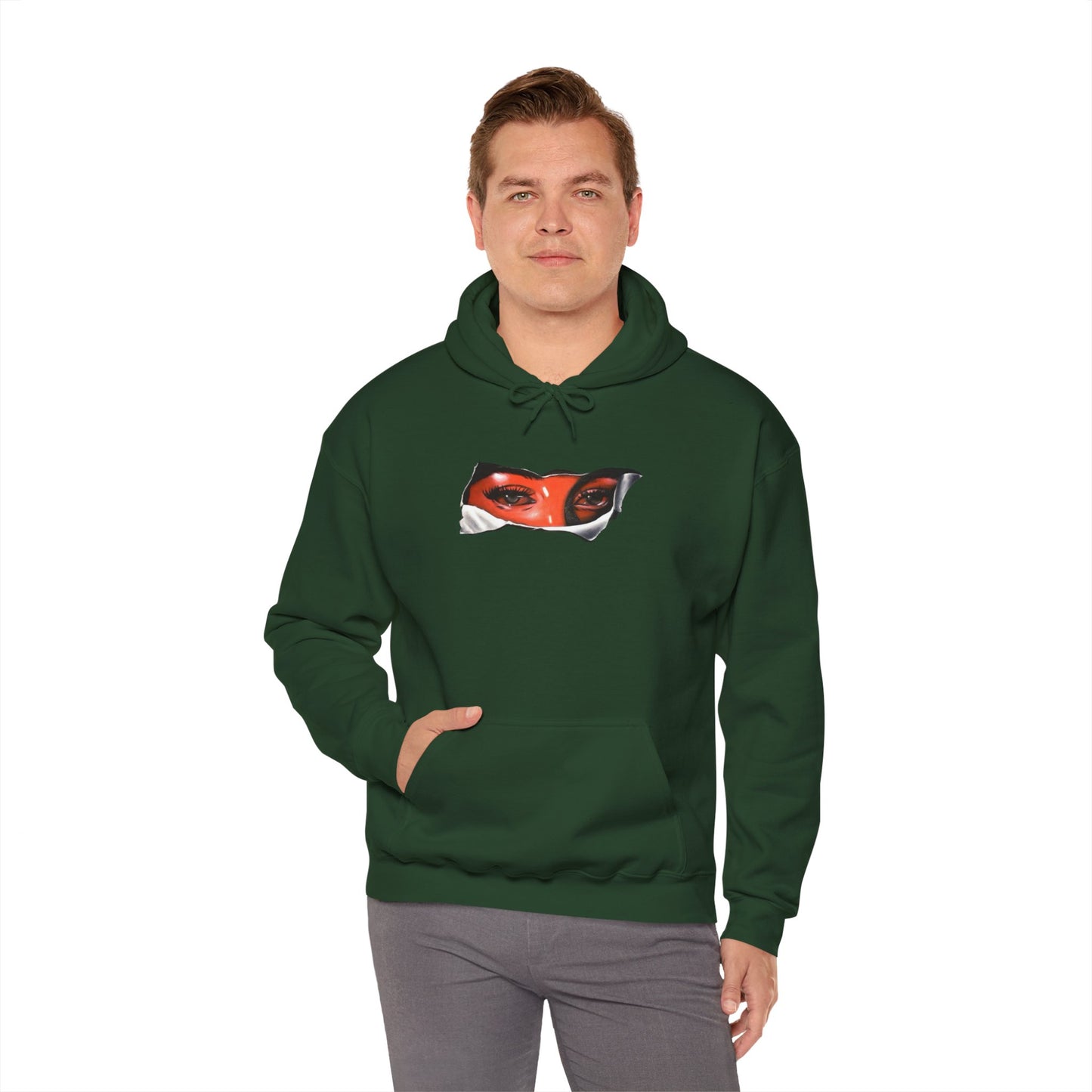 Unisex Heavy Blend Hoodie with Eye for Eye- Design - 100% Quality