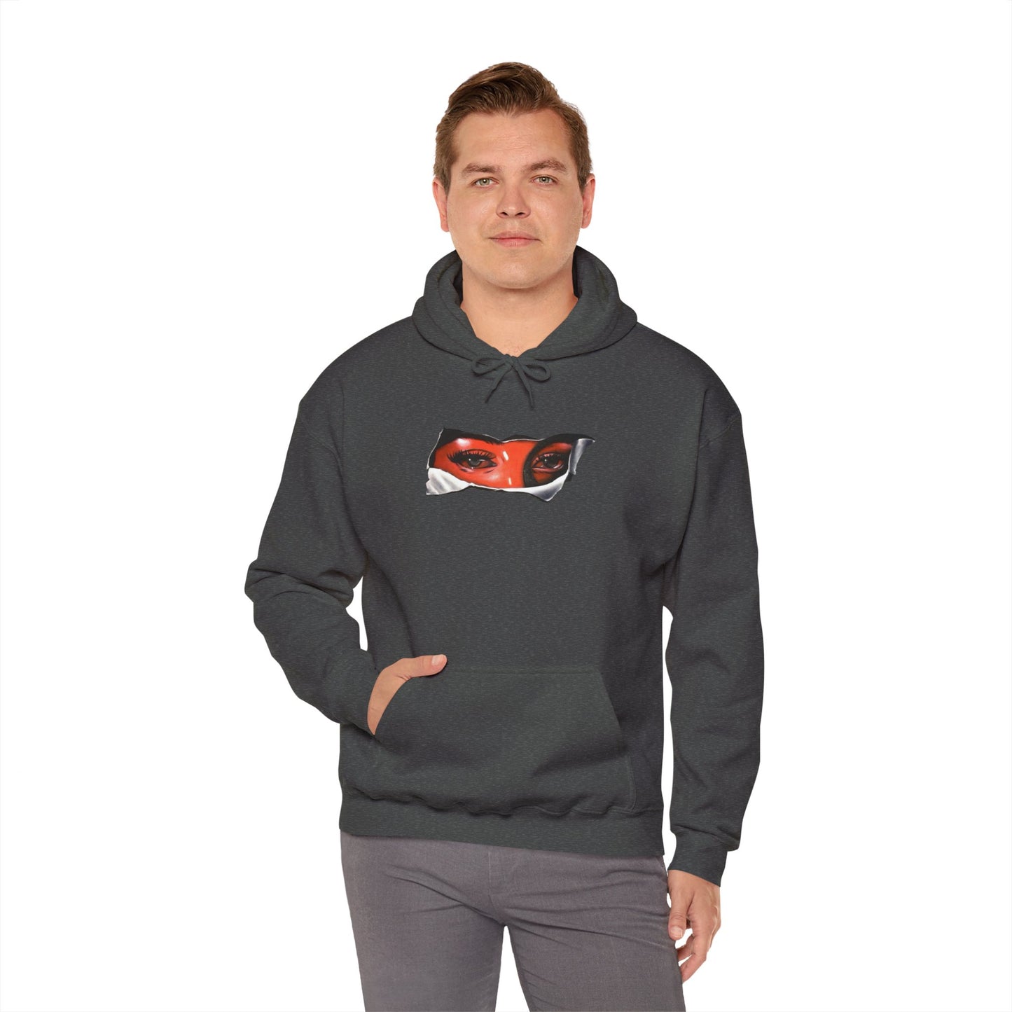 Unisex Heavy Blend Hoodie with Eye for Eye- Design - 100% Quality