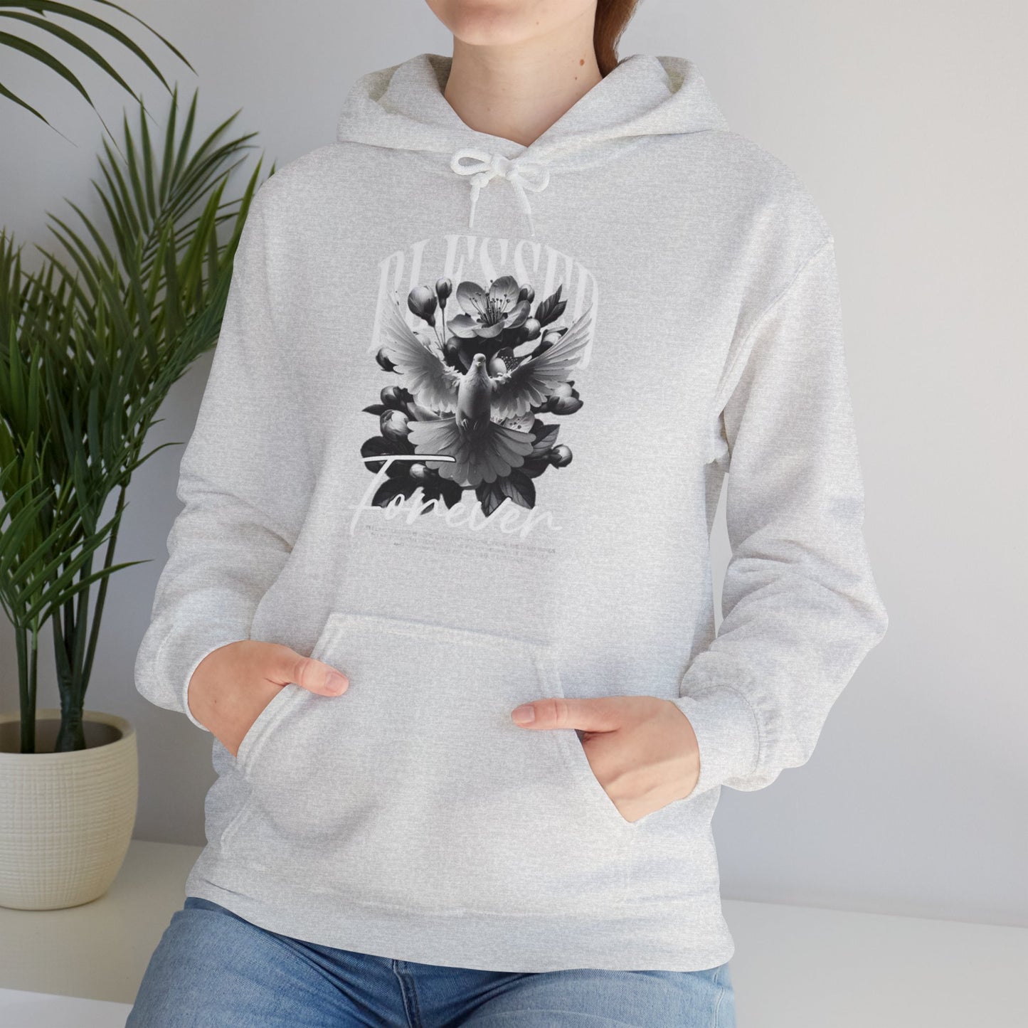 Vintage Floral Graphic Unisex Hooded Sweatshirt