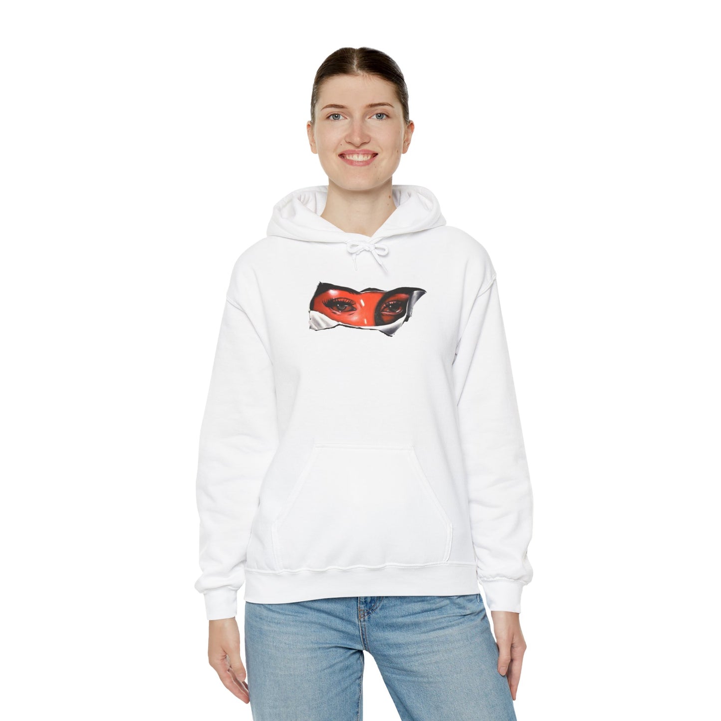 Unisex Heavy Blend Hoodie with Eye for Eye- Design - 100% Quality
