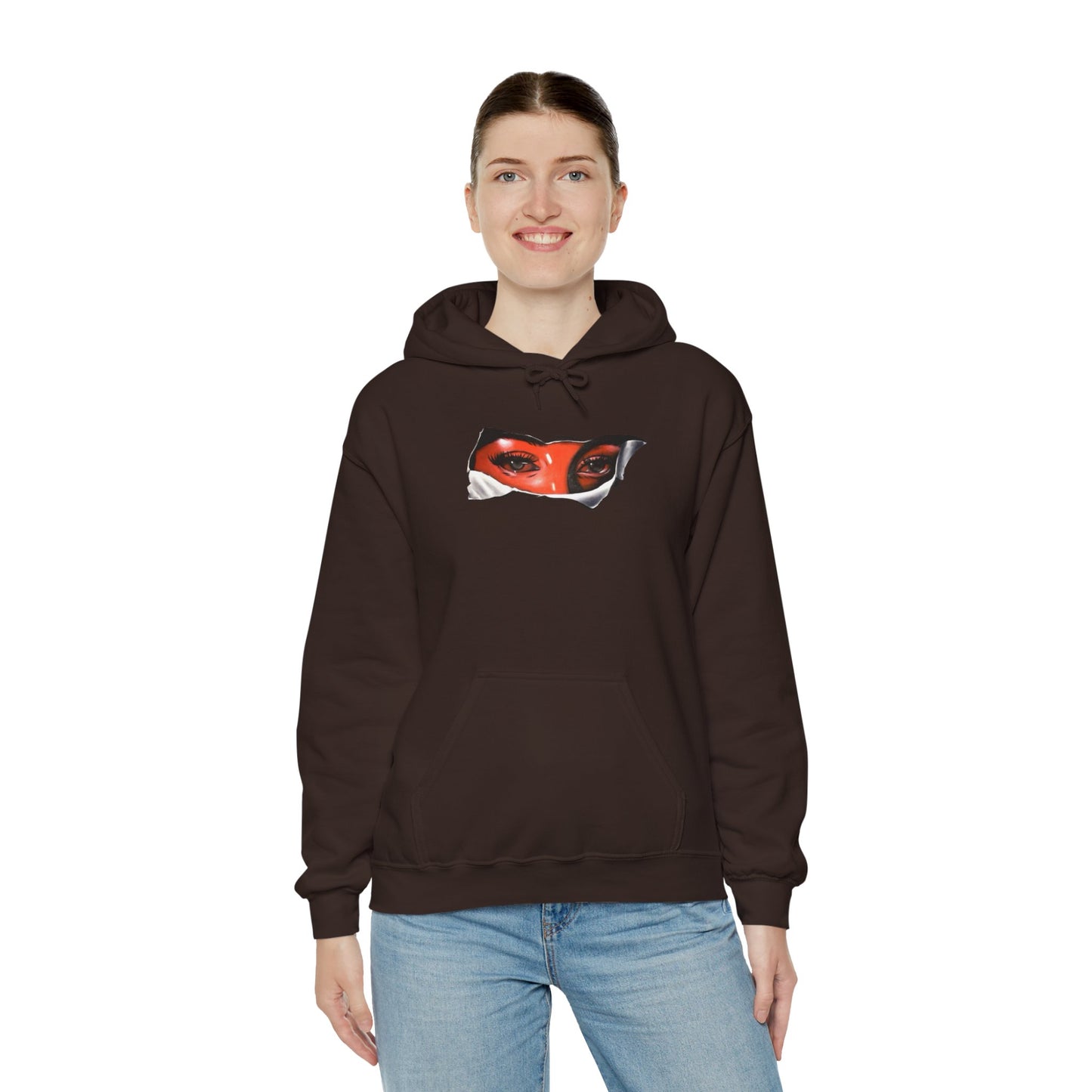 Unisex Heavy Blend Hoodie with Eye for Eye- Design - 100% Quality